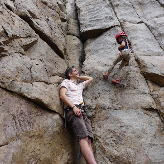 Rock climbing descriptive writing image