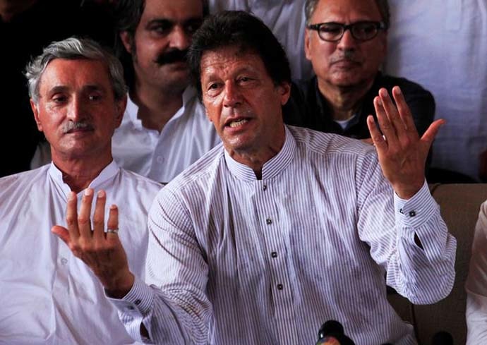 With the Sharifs out of the way, the road is likely to get easier for the establishment's ladla, Imran Khan. Photo: Reuters