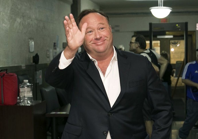 Alex Jones had claimed that the Sandy Hook school shootings were fake, a claim for which he was sued. 