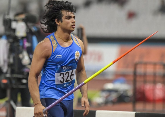 Neeraj Chopra’s throw of 88.06 m broke his own national record of 87.43 m, set at the Doha Diamond League in 2017. (Photo: PTI) Neeraj Chopra’s throw of 88.06 m broke his own national record of 87.43 m, set at the Doha Diamond League in 2017. (Photo: PTI)