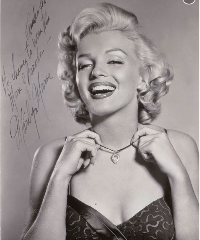 Along with the diamond, an autographed picture of Mrilof Mar