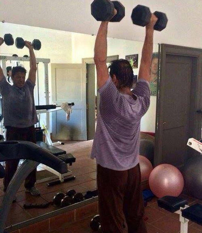 Khan is a fitness enthusiast, and a PM house under him as no use for buffaloes. 