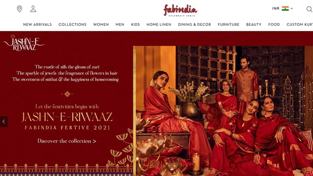 The Jashn-e-Riwaaz collection at Fabindia. Photo: Fabindia website