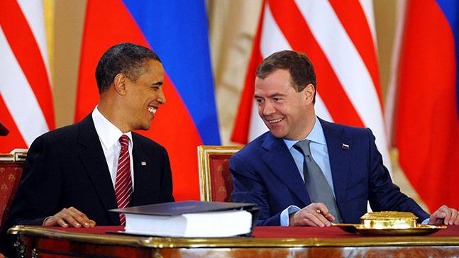 Barack Obama with Dmitri Medvedev Barack Obama with Dmitri Medvedev