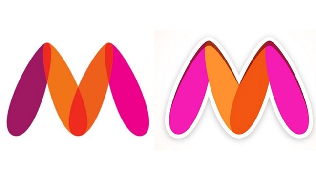 The old and new version of the Myntra logo. Photo: Myntra The old and new version of the Myntra logo. Photo: Myntra