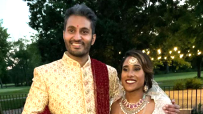 Shake and Deepti during the season finale. Photo: Instagram/thepuppydoc Shake and Deepti during the season finale. Photo: Instagram/thepuppydoc