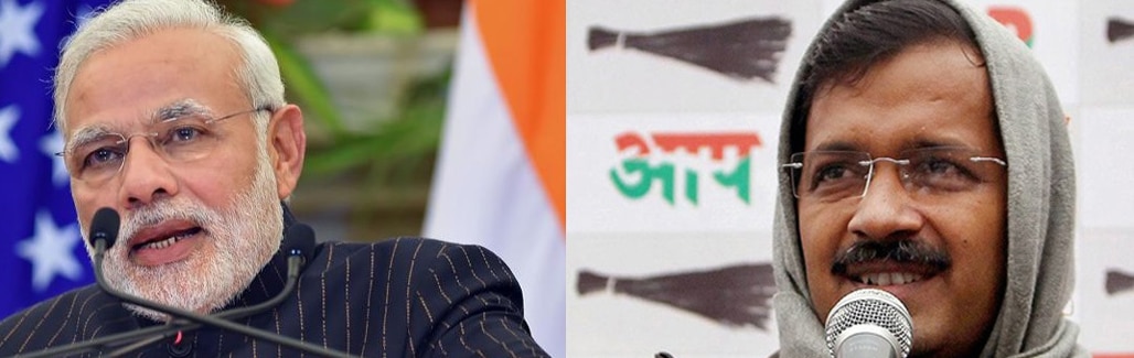 Delhi polls: Modi "suit" versus Kejriwal's "muffler" 