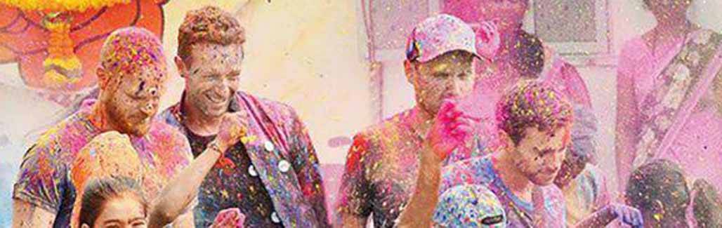 Why Chris Martin shooting a holi video in Mumbai is just another cliché