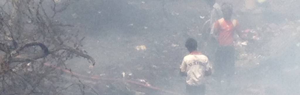 First-hand report of a major fire in Delhi's Dwarka