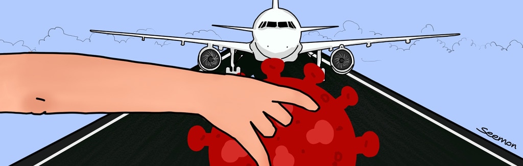 Omicron cancels at least 14,000 flights worldwide. 4 points Omicron cancels at least 14,000 flights worldwide. 4 points