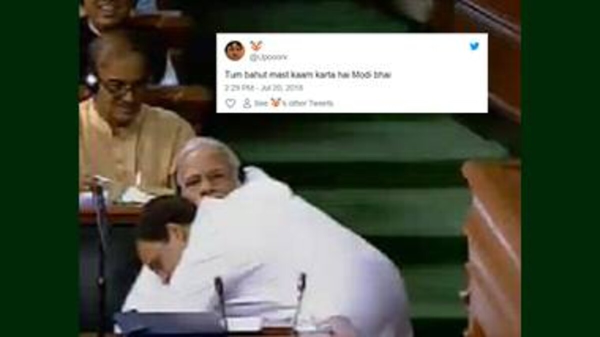 When Rahul Hugged Modi The Internet Broke And The Memes Are Here