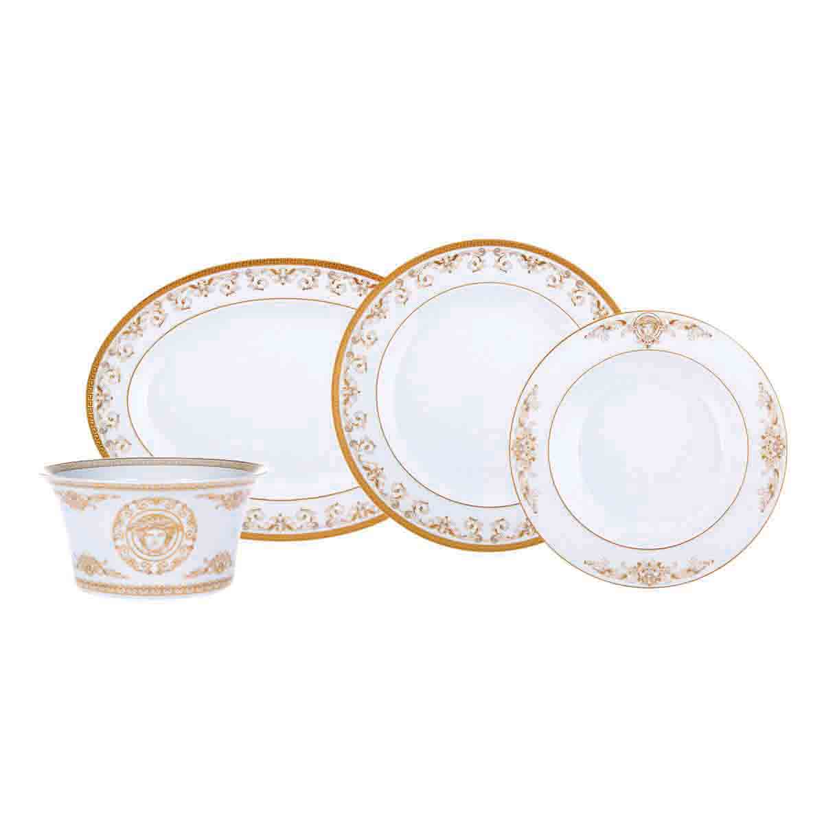 Dinner set, Versace, Rs. 1,46,000 (set of 14).