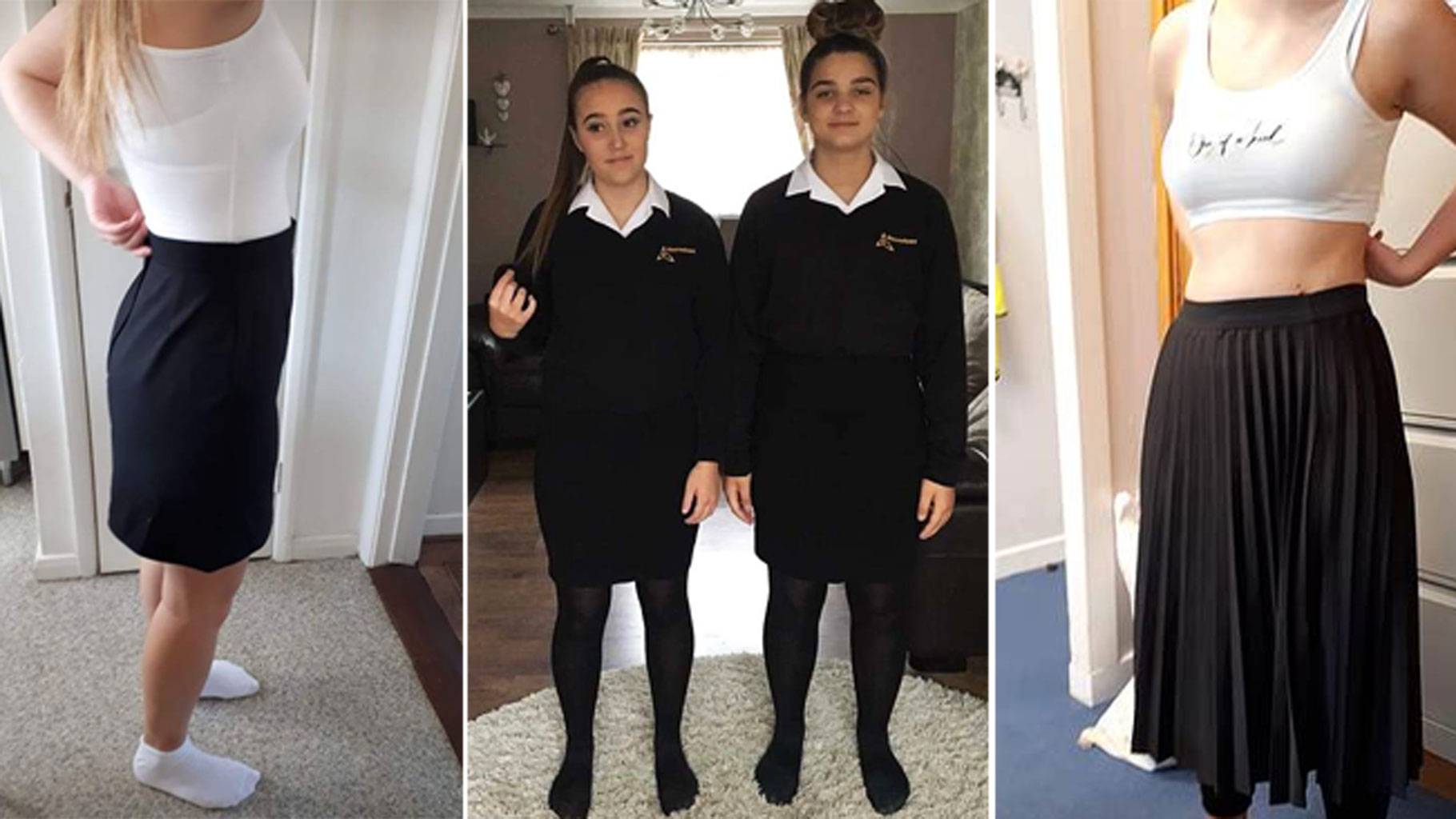 प्रॉब्लम स्कर्ट है या फिर curvy body? school told that skirts were