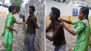 पति को पीटने वाली इस पत्नी के वीडियो पर लोगों की प्रतिक्रिया हैरान करने वाली है