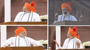 मोदी के लाल किले से दिए गए 5 भाषणों का विश्‍लेषण
