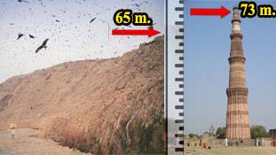 कुतुब मिनार से भी ऊंचा होने जा रहा है दिल्ली के 'शर्म' का पहाड़