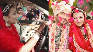 लाल जोड़े में कार चलाकर ससुराल पहुंची दुल्हन ने रूढ़िवादी सोच को करारा जवाब दिया है!