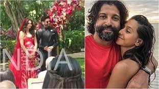 महंगी शादियों से दूर अपनी कसमों के साथ विवाह बंधन में आये Farhan Akhtar और Shibani Dandekar!