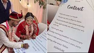 दुल्हन ने दूल्हे से साइन करवाया कॉन्ट्रैक्ट पेपर, लड़का शादी से पहले ही मायाजाल में फंस गया!