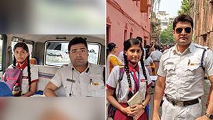 ऐसे पुलिस वाले कम मिलते हैं, जो रास्ता गुम हुई छात्रा को खुद एग्जाम सेंटर तक पहुंचाते हैं