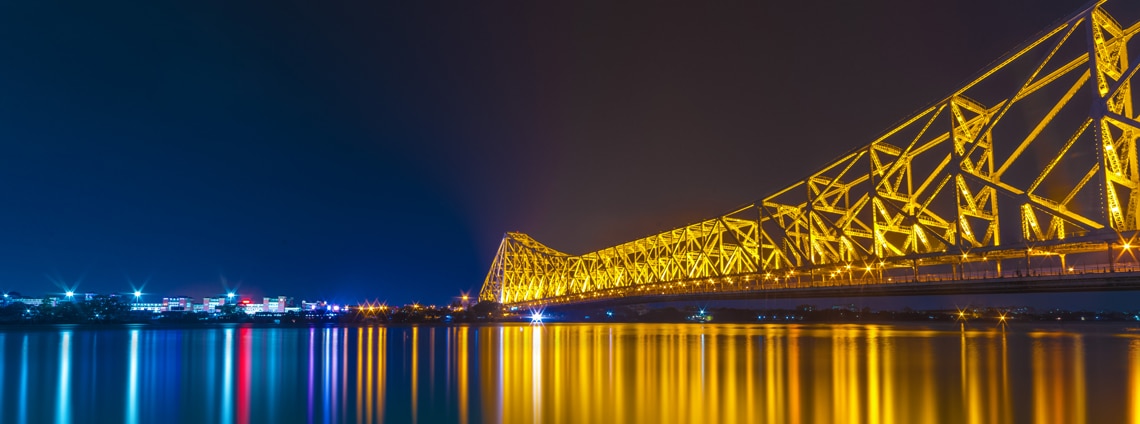 Night View of Howrah Bridge