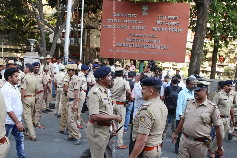 Buy Bengaluru Security Personnel Deployed Outside Income Tax Department S Office During Protests By Congress And Jd S Workers Against The It Department S Raids At Various Places In Karnataka Including State Is levied under the karnataka tax on professions, trades, callings and employment act different slab rates has been prescribed for different class of individuals.