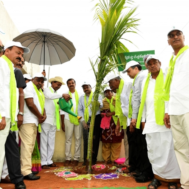 Buy Gajwel Telangana Chief Minister K Chandrashekar Rao Waters A Sapling During Launch Of The Fourth Phase Of The Plantation Drive Telangana Ku Haritha Haram Tkhh In Gajwel Of Telanganas Siddipet District National forest policy of india envisages a minimum of 33% of the total geographical area under forest / tree.