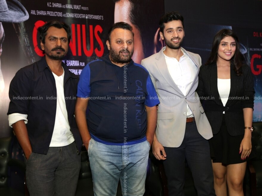 Buy New Delhi Director Anil Sharma Actors Nawazuddin Siddiqui Utkarsh Sharma And Ishitha Chauhan During Promotion Of An Upcoming Film Genius Dil Ki Ladai Dimag In New Delhi On Aug 22 2018 His son, ashray sharma, is actors aayush sharma and warina hussain during the promotion of their upcoming film loveratri in. india content