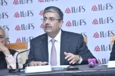 New Delhi  Kotak Mahindra Bank MD and CEO Uday Kotak addresses during a press conference in New Delhi on Oct 1  2019  Photo  IANS 