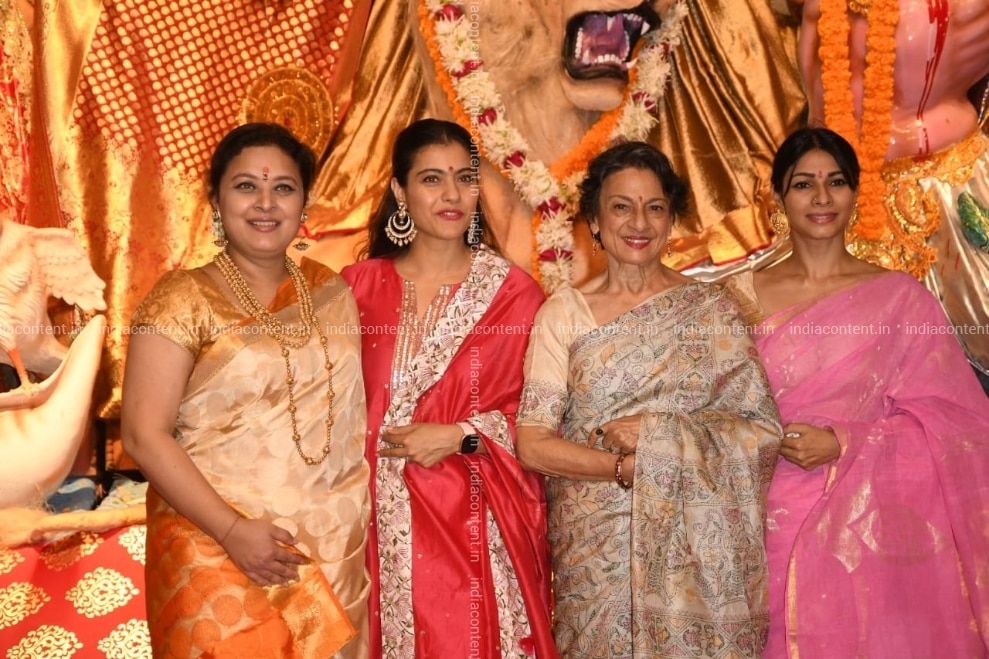 Buy Mumbai Actresses Kajol And Tanishaa Mukerji With Thier Mother Tanuja At North Bombay Sarbojanin Durga Puja Samity Pandal In Mumbai On Oct 3 2019 Photo Ians Pictures Images Photos By Ians Tanisha mukerji (born 3 march 1978) is an indian film actress known for her works predominantly in bollywood, and few marathi, telugu and tamil films. india content