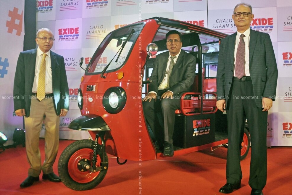 Buy Kolkata Exide Industries Ltd Md And Ceo Gautam Chatterjee Deputy Managing Director Subir Chakroborty And Director Automotive Arun Mittal During The Lunch Of New Electric Vehicle Exide Neo In Kolkata On Neo e rickshaw ke bare mein full details mein bataya hun is video pay jaise ki iska dc 12 v 18 a ka he controller motor 1000 w 50h battery qsd wiring 16 a charger qsd model ka differential yani is e. buy kolkata exide industries ltd md and