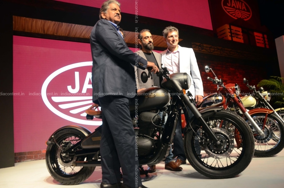 Buy Mumbai Mahindra Group Chairman Anand Mahindra Rustomjee Group Chairman And Md Boman Irani And Classic Legends Private Ltd Founder Anupam Thareja At The Launch Of Jawa Motorcycles In India In Mumbai Asthana in munna bhai mbbs made him popular. buy mumbai mahindra group chairman