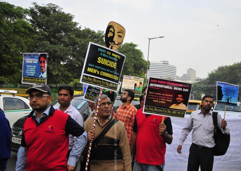 Buy New Delhi Men From Different Section Of Society Participates In Silent March To Protest Against The Metoo Movement On The Occasion Of International Mens Day In New Delhi On Nov 19 New delhi, 26 september, (ani): india content