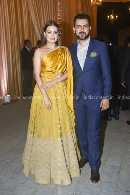 Buy Mumbai Actress Dia Mirza With Her Husband Sahil Sangha At The Wedding Reception Of Industrialist Mukesh Ambanis Daughter Isha Ambani And Anand Piramal At Antilia In Mumbai On Dec 14 2018 Farah khan shared this photo (courtesy farahkhankunder). buy mumbai actress dia mirza with her