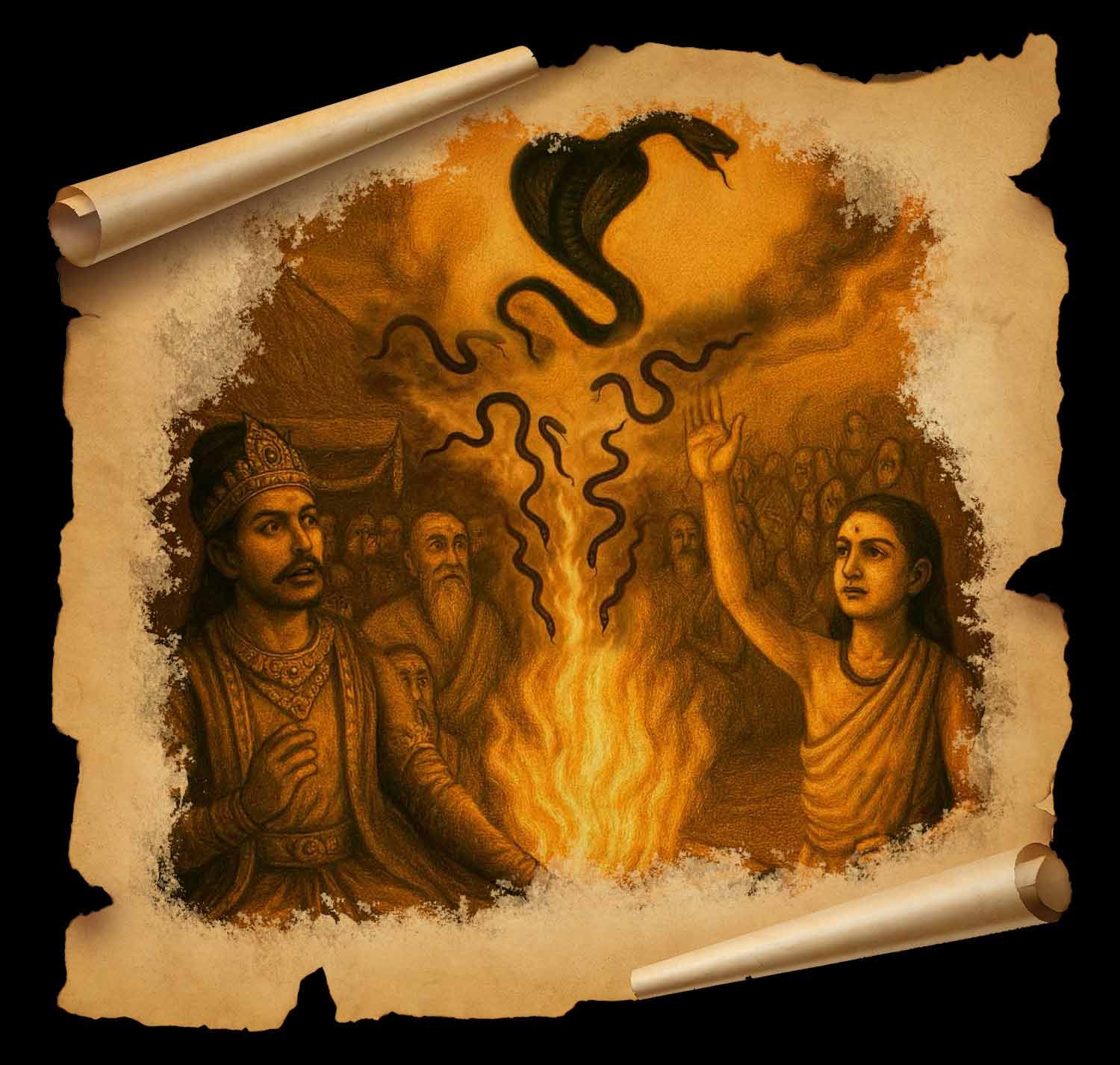 महाभारत कथाः तक्षक नाग की प्राण रक्षा, सर्पों का बचाव… बाल मुनि आस्तीक ने राजा जनमेजय से कैसे रुकवाया नागयज्ञ