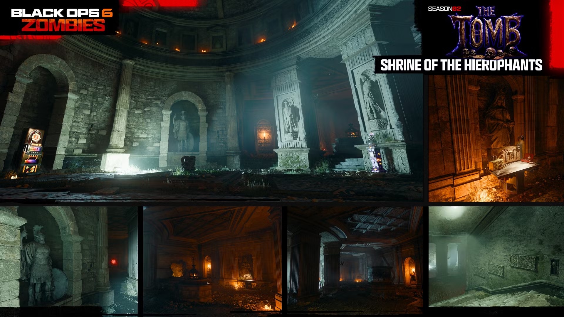 الكشف عن خريطة الزومبي في لعبة COD Black Ops 6: The Tomb Zombies بالإضافة إلى تفاصيل الموسم الثاني الكشف عن خريطة الزومبي في لعبة COD Black Ops 6: The Tomb Zombies بالإضافة إلى تفاصيل الموسم الثاني