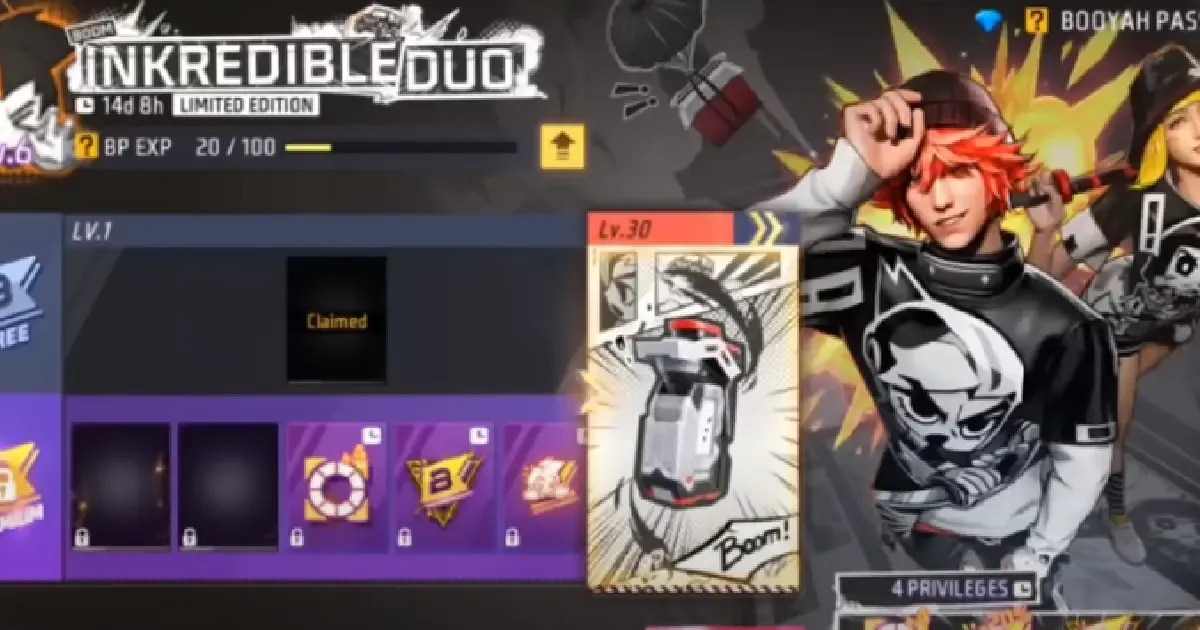 Free Fire March 2025 Booyah Pass: Leaked Rewards & Details