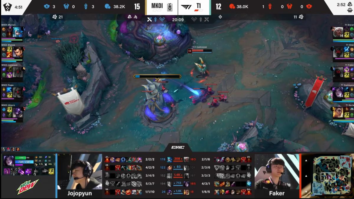 LoL EWC 2025 Playoffs Day 3: T1 vs MKOI