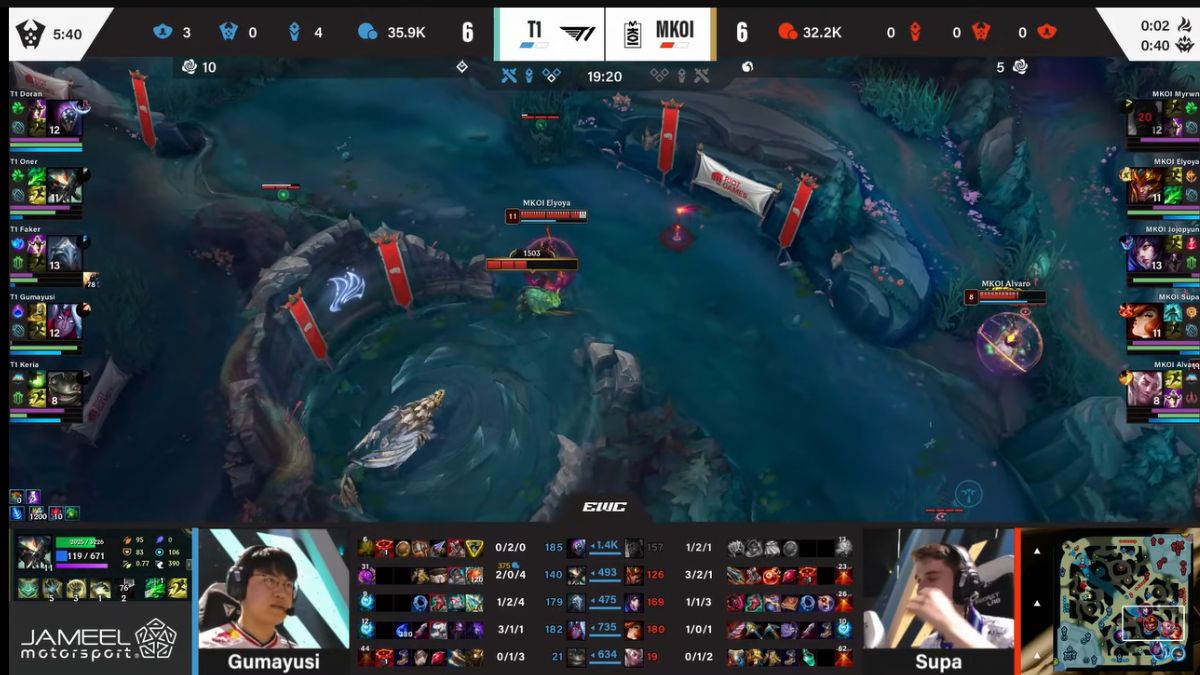 LoL EWC 2025 Playoffs Day 3: T1 vs MKOI