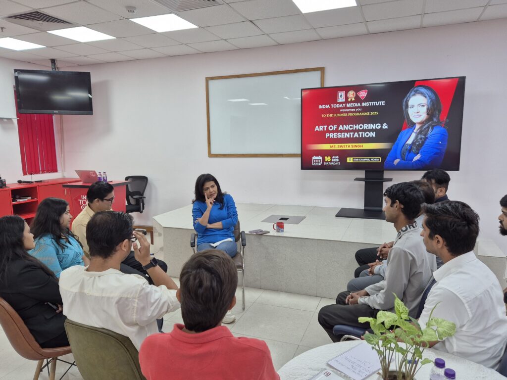 Classroom discussions with Sweta Singh - renowned Anchor & Journalist