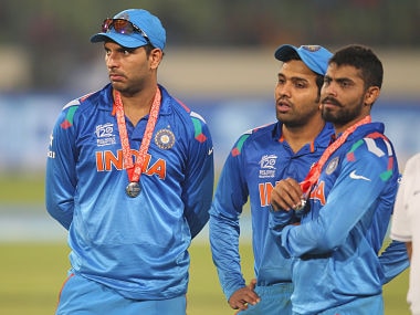 A disappointed Yuvi after T20 WC 2014