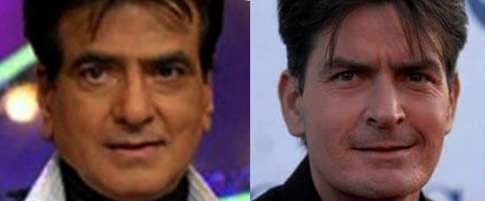 जीतेंद्र और अमेरिकी टीवी स्टार चार्ली शीन.