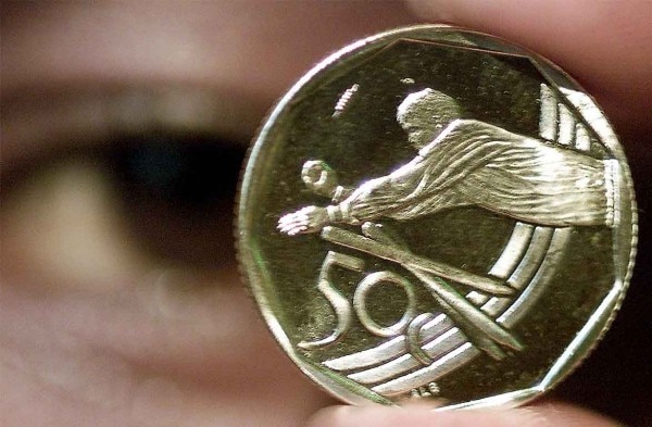 SOUTH AFRICAN MINT LAUNCHES A 2003 CRICKET WORLD CUP COMMEMORATIVE COIN.