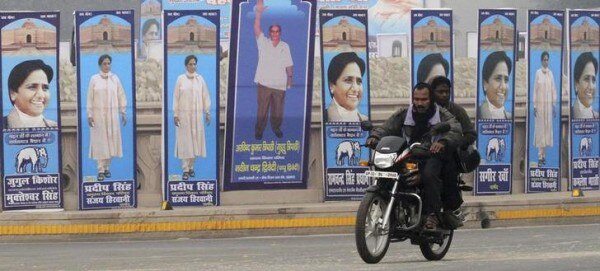 2011 में चुनाव प्रचार के दौरान लखनऊ का माहौल, क्रेडिट: reuters