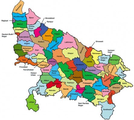 उत्तर प्रदेश मैप