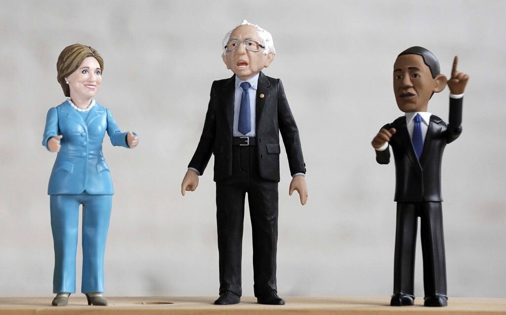 हिलेरी, सैंडर्स, ओबामा.