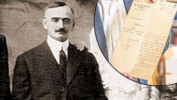 बिल्ड में छपा लेटर और फ्रीडरिष ट्रंप