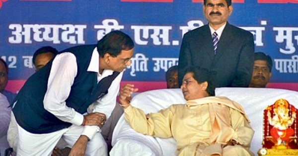 मायावती के साथ सतीश मिश्रा