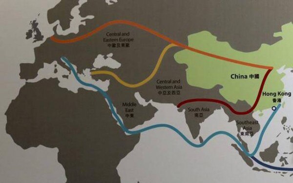 OBOR का प्रस्तावित रूट