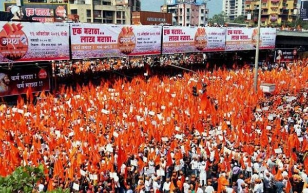 मराठा क्रांति मोर्चा की नागपुर में हुई मौन रैली